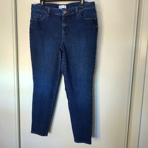 LANE BRYANT Blue Ultimate Stretch High Rise Skinny Jean size 16